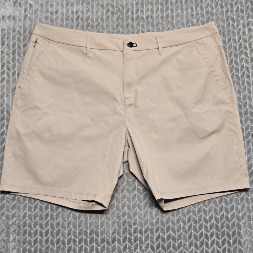 Public Rec Workday 2.0 Shorts Mens 44 Khaki Tan Golf Casual Performance